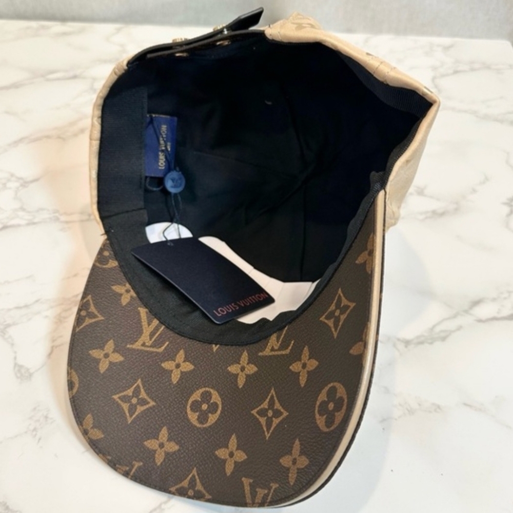 Louis Vuitton Beige and Black Monogram Cap NWT - Picture 6 of 6
